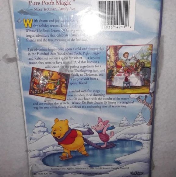 Still sealed Winnie the Pooh - Seasons of Giving VHS, 1999 - Picture 3 of 8